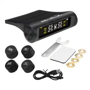 🚘 Car TPMS Tyre Pressure Monitoring System – Solar Powered, Wireless, Digital LCD Display