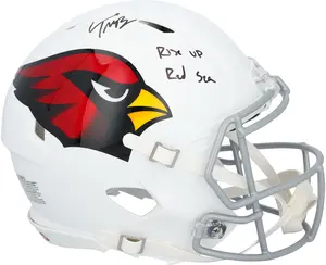 Trey McBride Arizona Cardinals Autographed Riddell Speed Authentic Helmet with "Rise Up Red Sea" Inscription - Fanatics Authentic Certified