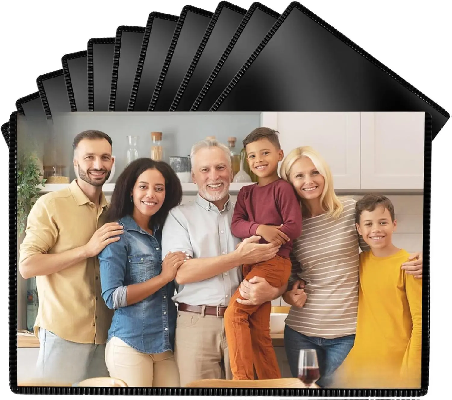 10-Pack 4x6 (4R) Magnetic Plastic Photo Frame Set - Lightweight Transparent Reusable Metal Tin Frames with Strong Magnets, UV Protection for Locker, Whiteboard, Home Decor; Ideal for Anniversaries, Birthdays, Christmas