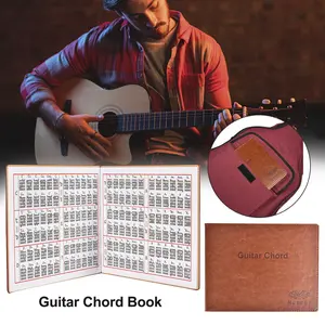 Folk/Classical Guitar/Electric Guitar Chord Book Portable 6-String Guitar Chord Chart
