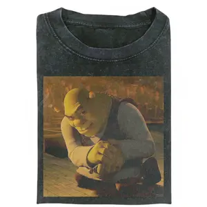 Shrek Meme T-Shirt, Funny Graphic Tee, Vintage 2000s Shrek Aesthetic Shirt, Retro Movie Lover Gift, Cool Unisex Crew Neck Streetwear Top, Trending TikTok Shrek Shirt