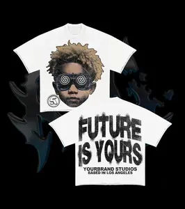 Y2K Graphic "Future Is Your" Personalize Printed Oversized Tshirt Casual Crewneck