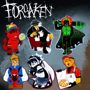 Forsaken Keychain, Forsaken 007n7/Elliot/c00lkidd/Mafioso/1x1x1x1/ Two Time, Roblox Forsaken Keychain, Roblox Charm, Perfect for Bags, Keys, Gifts, Gift For Fan