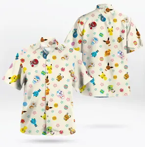 2026 Hawaiian Shirt PKM for All Ages Plot Twist – Tiny Button-Up Hawaiian Shirt – Adorable Design Anime PKM Aloha Hawaiian Shirt, Gift for Friends, Students, Teachers, Birthday Gift, Anniversary Gift