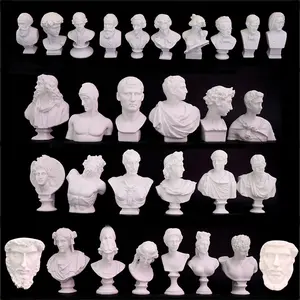 Product Description: Mini Resin Bust Sculptures - Classic Art Desk Decor