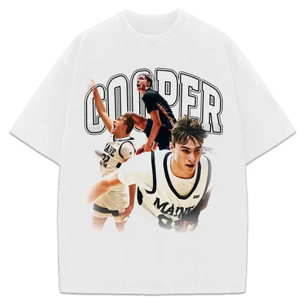 Youth and Adult Cooper Flagg Vintage Style Basketball 90's Graphic T-Shirt, Retro Basketball Fan Tee, Classic Sports Graphic Shirt