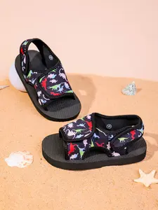Girls' Unicorn Print Sandals, Soft Breathable Mesh Upper, Quick-Dry Anti-Slip Sole, Casual Summer Shoes for Daily Wear