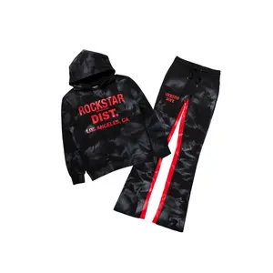 Nelly Black/Red Hoodie/Baggy Track Pant Set