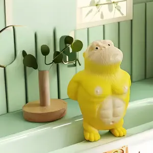 1pc，Gorilla Stress Relief Toy, Fun Slow-Return Compression Toy, Anxiety Soothing Finger Toy, Stretchy Flexible Gorilla Doll, Office Campus Gift