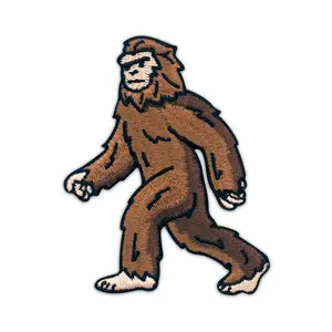 Bigfoot Sasquatch Embroidered Iron-On Patch