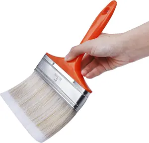 6 Inch Large Flat Paint Brush for Wide Wall Art for Gesso, Varnishes, Acrylic Painting, Watercolor, Wood, Wall, Furniture