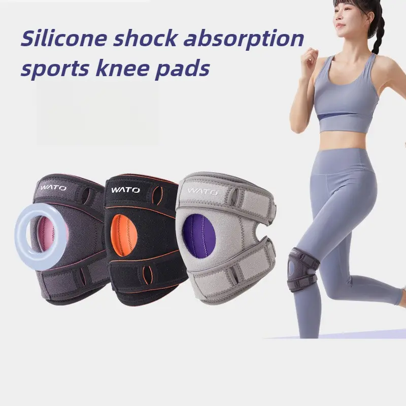Adjustable Knee Support Pad with Silicone Patella Gel and Side Stabilizers, Lightweight Brace for Men & Women, Arthritis Relief for Running & Mountaineering, Silicone Gel, L/Xl 67.5-100Kg