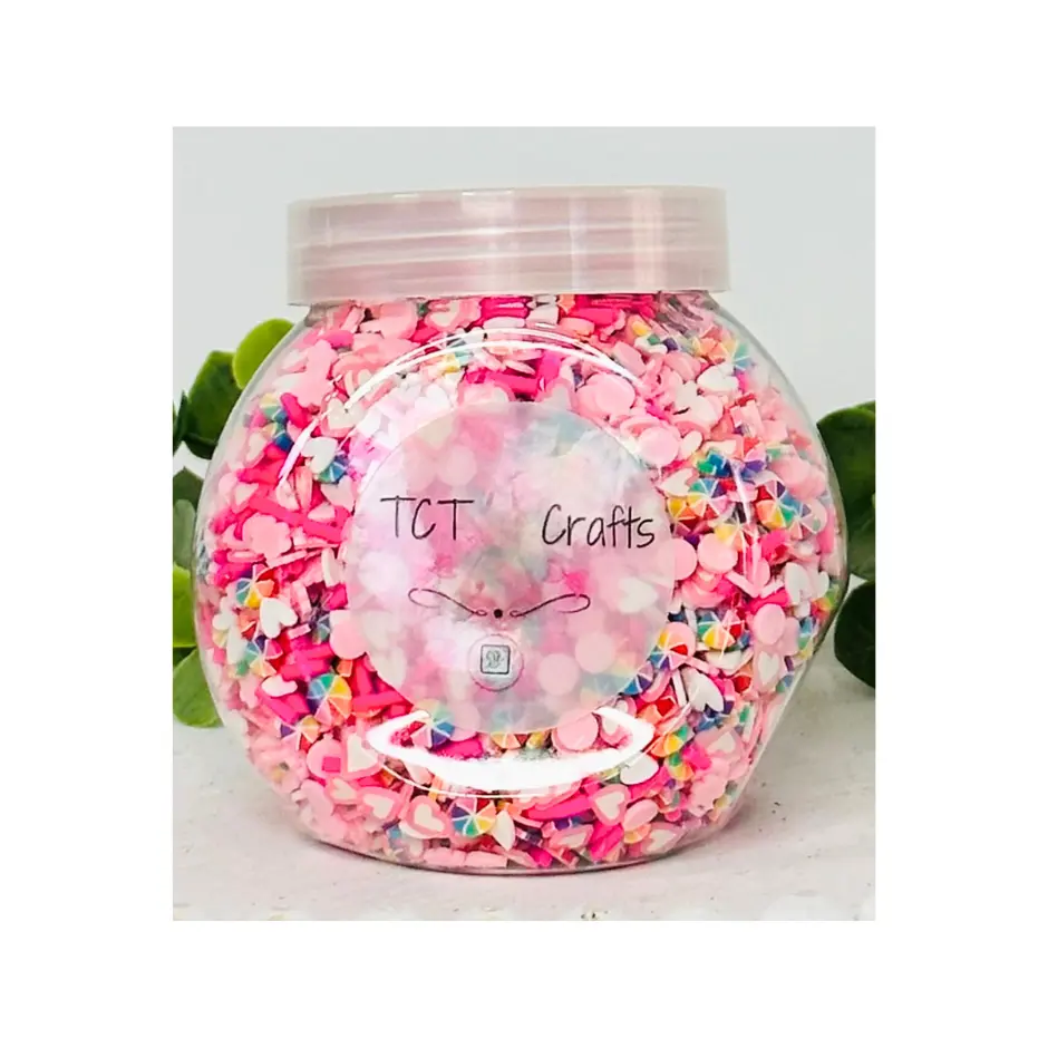 150g Spring Pastel & Rainbow Polymer Clay Sprinkle Mix - Perfect for Fake Bakes, Clay Art, Slime - Bright, Cheerful, and Festive