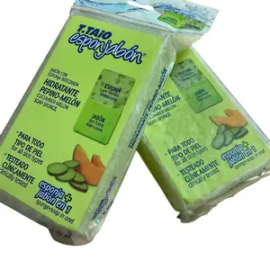 Jabon de esponja de pepino/limon