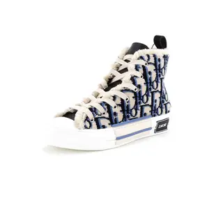 Pre-owned Christian Dior Men's B23 High-Top Sneakers Oblique Tapestry by Rebag