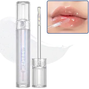 rom&nd Glasting Water Gloss 00 Meteor Track - Transparent Glitter Shimmer Lip Gloss - Authentic Korean K-Beauty Makeup 4.3g, romand