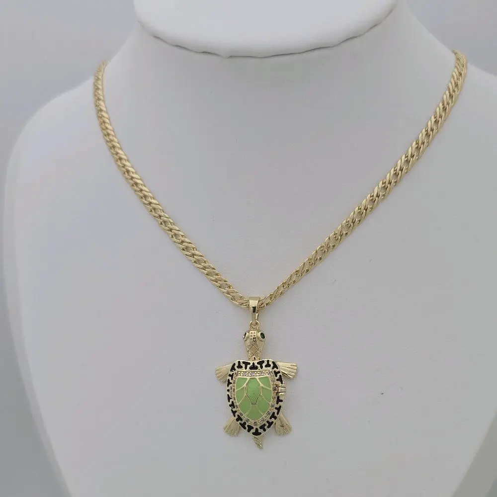 Ada Joyeria Cadena 193 y dije 646 with Turtle Pendant - Fashion Accessory for Men and Women