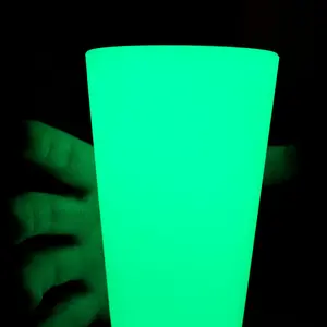 Silipint Silicone 16oz Glow In The Dark Pint Glass - Unbreakable, Reusable, Dishwasher Safe, Microwave Safe, BPA Free, Non-Toxic Drinkware. Unique gift for Halloween, Dance Parties, Clubs, Nightlife, and House Parties Tumblers Mugs