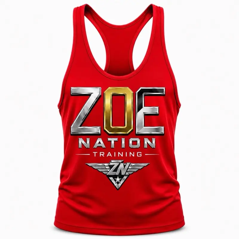ZOE NATION Training Men’s Gym Stringer Tank Top – Athletic Workout Bodybuilding Vest