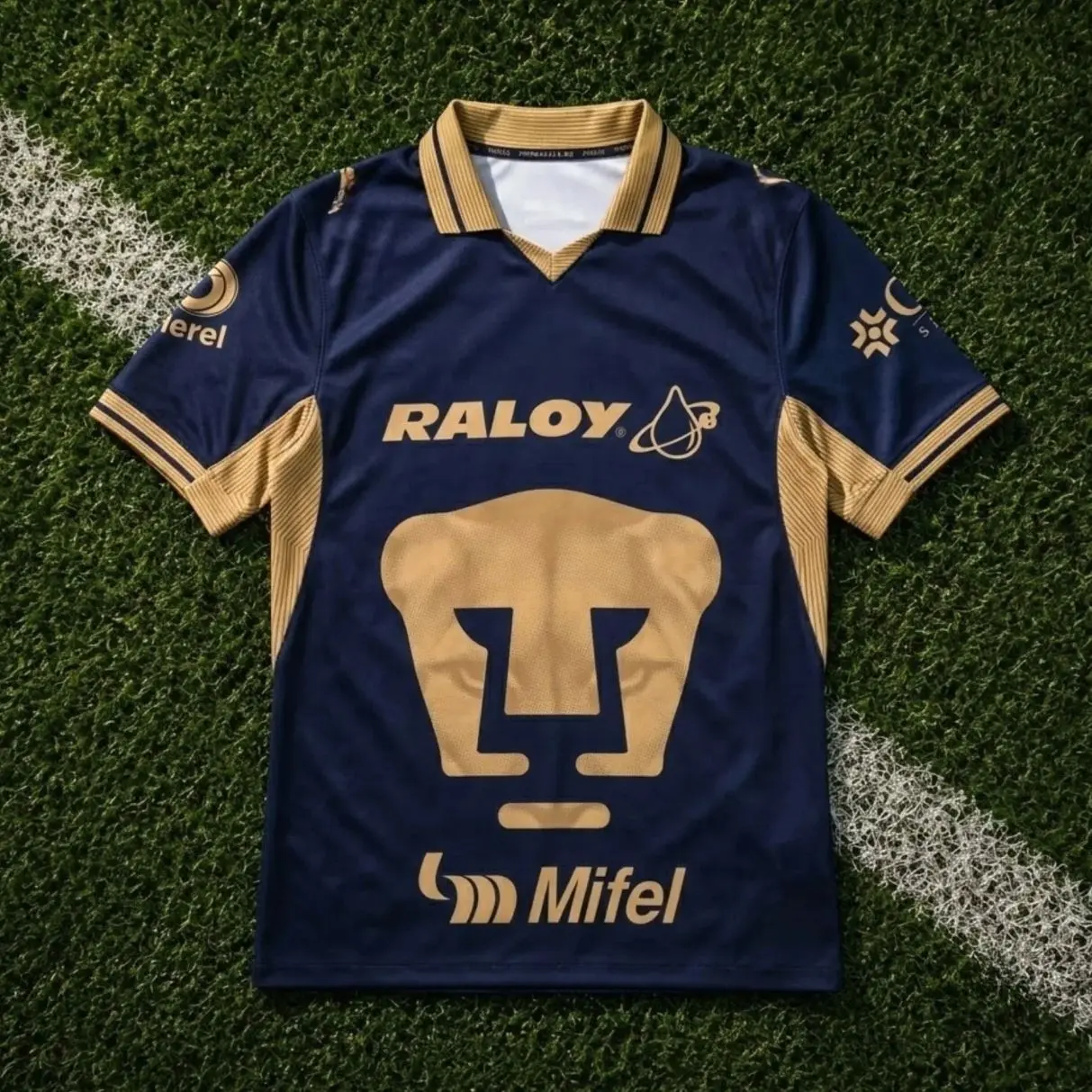 Pumas UNAM Home Soccer Jersey 26-27 Liga MX, Quick-Dry Short Sleeve Soccer Shirt, Game Day Sports Top, Liga MX Fan Gear