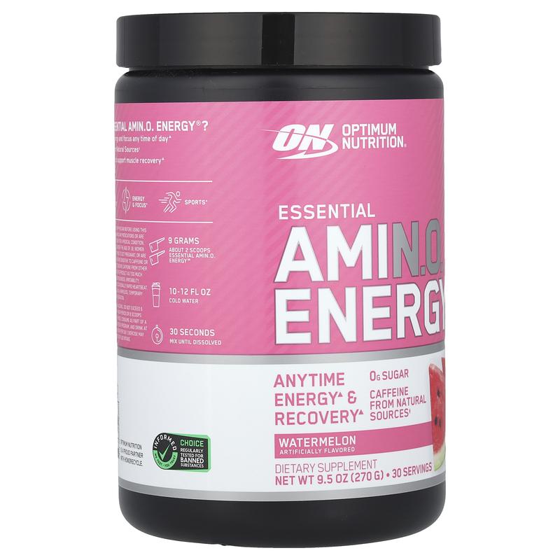 Optimum Nutrition Essential Amin.O. Energy®, Watermelon, 9.5 oz (270 g)