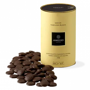 Amedei Gocce Toscano Black (Dark Chocolate) Chips 70%