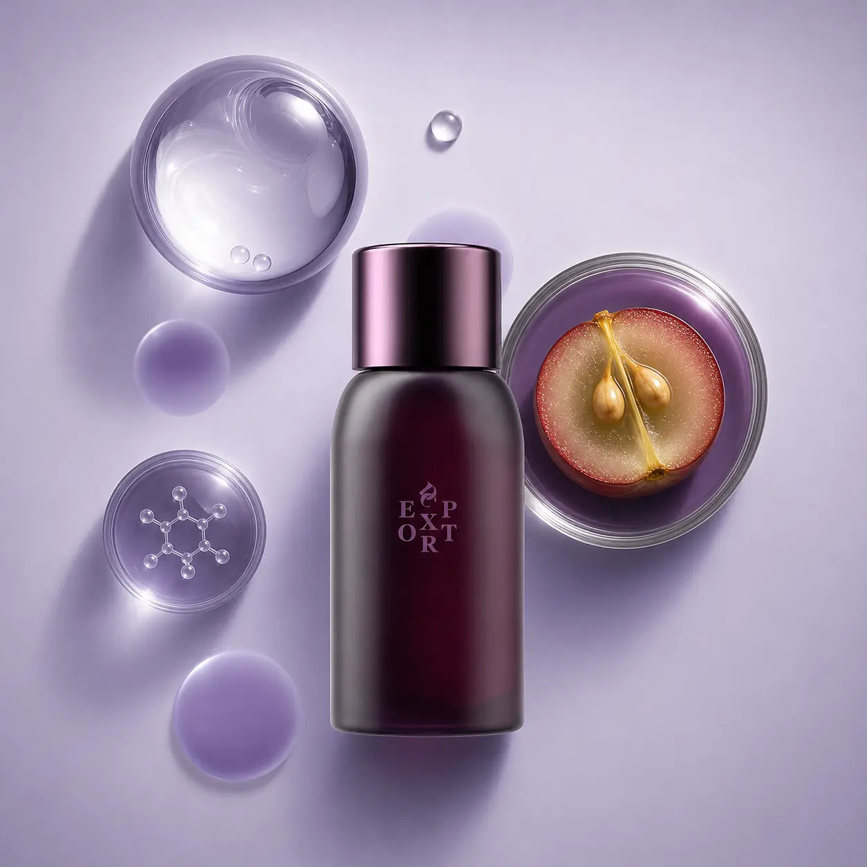 DC EXPORT Grape Seed Moisturizing Essence Toner Deluxe Mini – Antioxidant Hydrating Anti-Aging Face Toner, French Grape + Yeast Ferment, Deep Moisture, Brightens Dullness, Calms Redness, Alcohol-Free Clean Formula for All & Sensitive Skin (20ml)