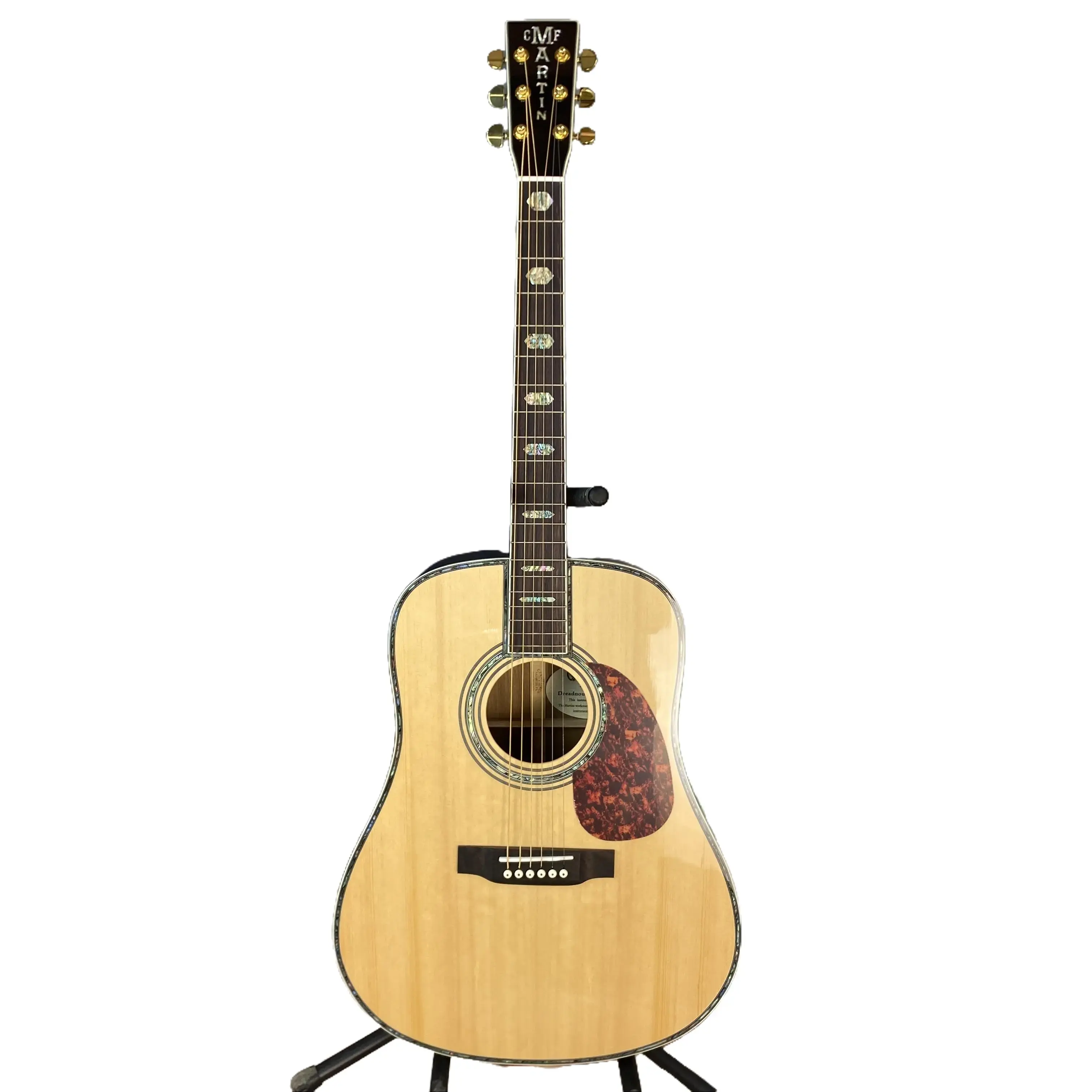 D45 Acoustic Guitar - Hollow body, solid spruce top, rosewood fretboard, 20 frets, 6 strings