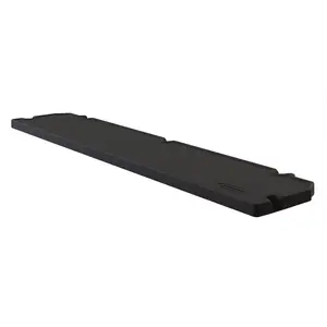 Suncast Horizontal Shed Shelf Kit Space Saving Wall Mount Outdoor Storage, Black