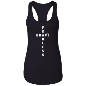 FEARFULLY / BRAVE  Ladies Ideal Racerback Tank