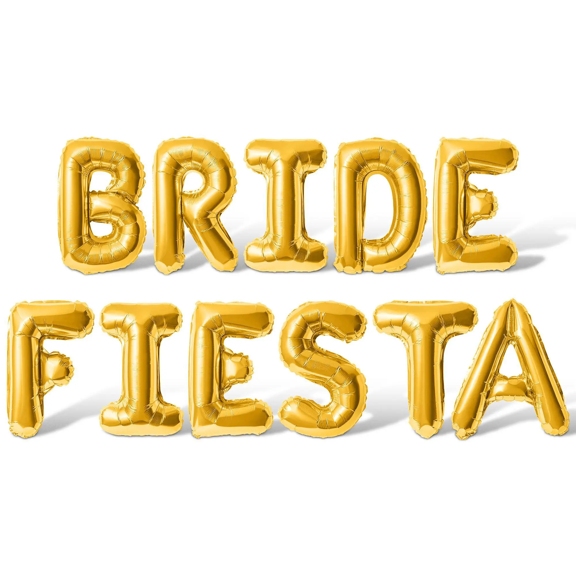 Letter Balloons - BRIDE FIESTA 16" Inch Alphabet Letters Foil Mylar Balloon Bachelorette Party Banner