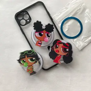 Powerful Girls Kindle Grip, Cute Cartoon Style Phone Grip With Bold Colors, Strong Hold And Built-In Stand For Easy Viewing Anywhere, Gift For Her