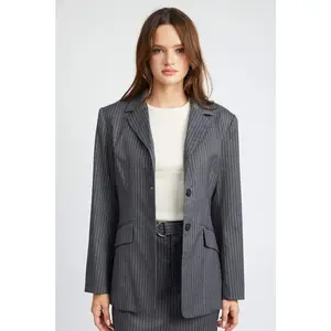PIN STRIPED BLAZER JACKET