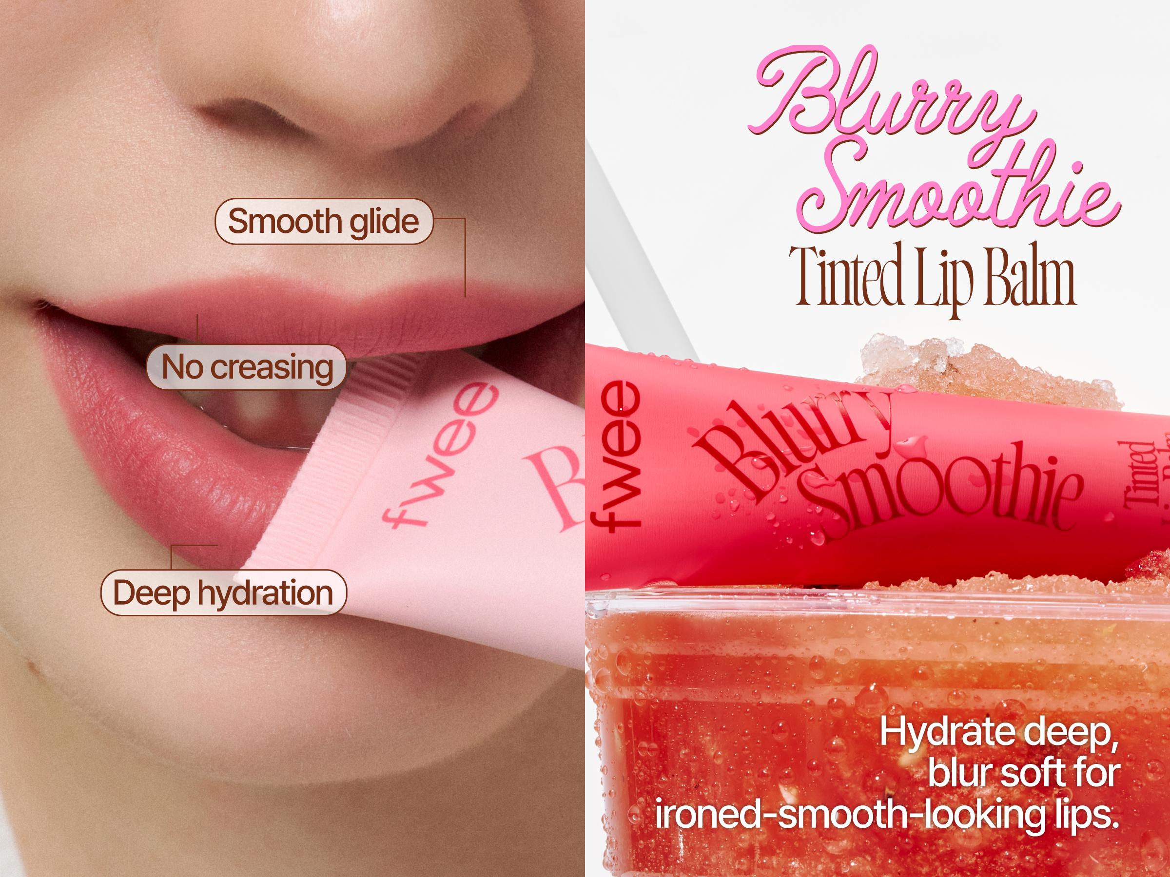 fwee Smoothie Tinted Lip Balm 9.5g (Glowy / Blur) fwee Smoothie Tinted Lip Balm 9.5g (Glowy / Blur)