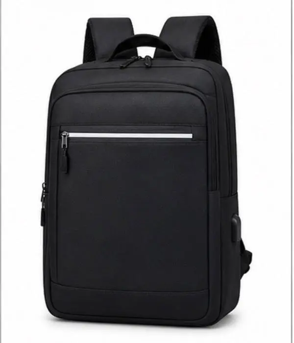 Minimalist Urban Backpack, Slim Water Resistant Daypack for Everyday Carry with USB Charging Port, Fits 15.6" Laptop, Daily Work Backpack