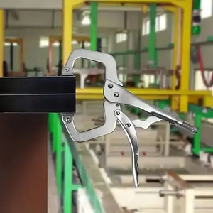 Industrial Grade C-Clamp, 6 Inch Woodworking Fixed Pliers, Adjustable Locking Swivel Screw Clamps, Steel Vise Grip Tools