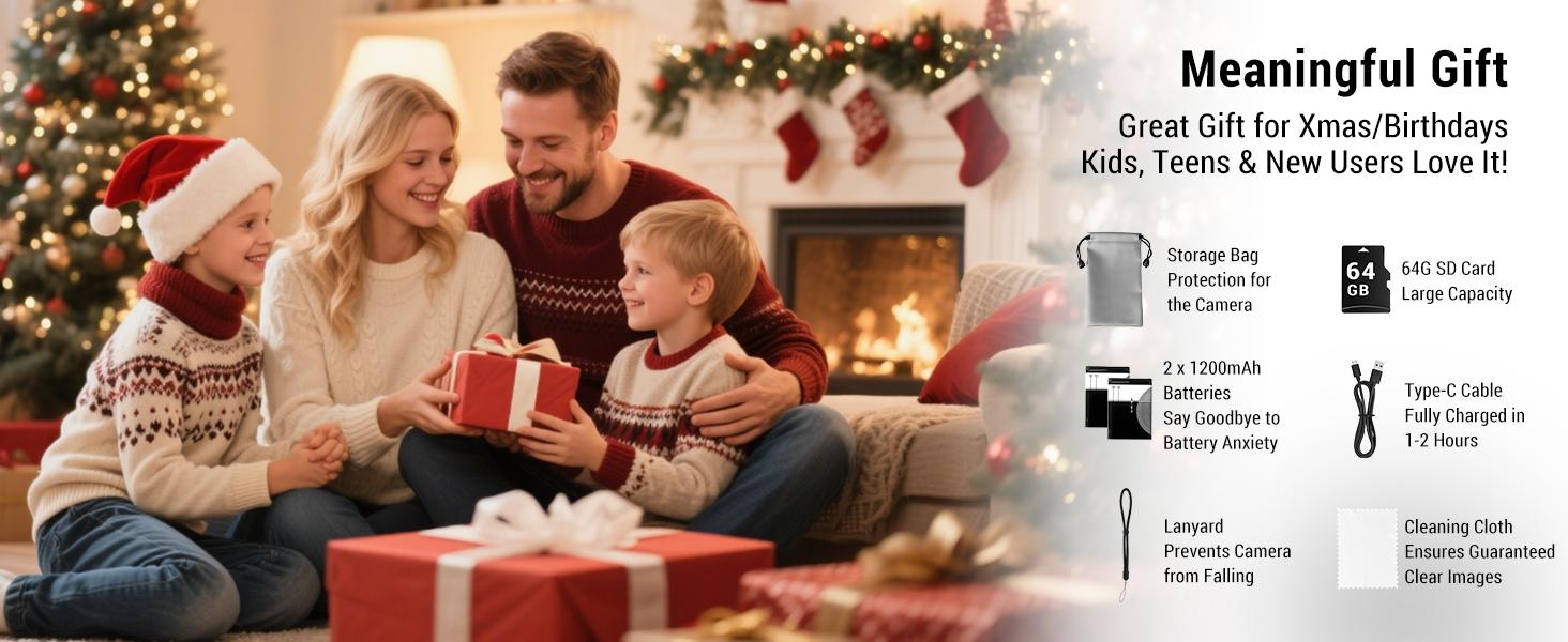 Digital Camera, 4K 64MP Cameras for Photography, 270°Flip Screen Vlogging Camera, Autofocus, Flash, 18X Zoom, 2 Batteries, 64GB Card, Point and Shoot Digital Cameras for Kids Teens, Black Digital Camera, 4K 64MP Cameras for Photography, 270°Flip Screen Vlogging Camera, Autofocus, Flash, 18X Zoom, 2 Batteries, 64GB Card, Point and Shoot Digital Cameras for Kids Teens, Black