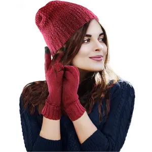 Market & Layne Beanie and Gloves for Women – Perfect Winter Gifts for Women, Warm & Stylish