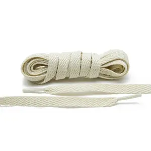 Light Beige Flat Shoe Laces