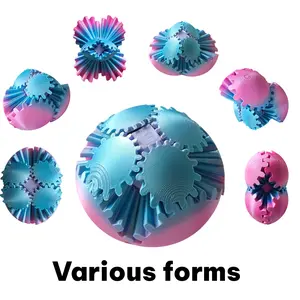 3D Printed Sensory Fidget Ball Toy for Anxiety Relief, Transformable Design, Ideal Christmas Gift, Smooth Texture for Focus