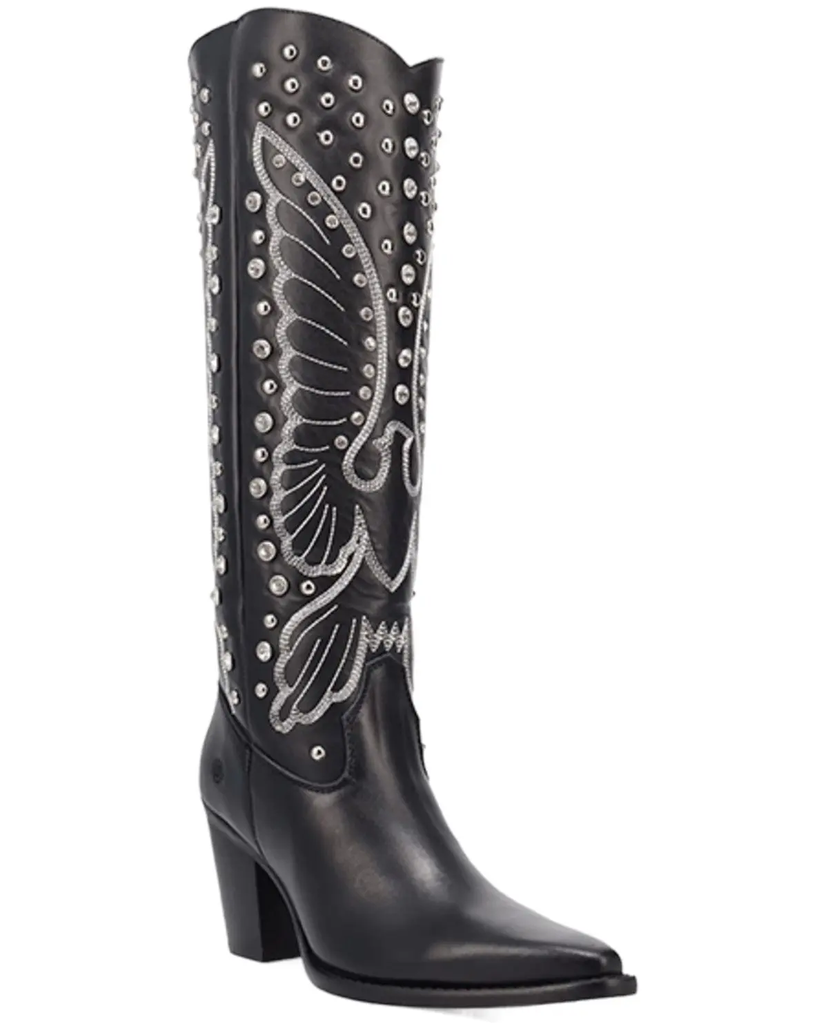 Dingo Women's Women'S Diamonds Forever Tall Western Boot Round Toe - Di2351-Blk