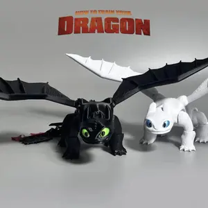 3D Toothless Dragon Action Figures Toy Toothless Joint Mobility Model Ornament Toy
