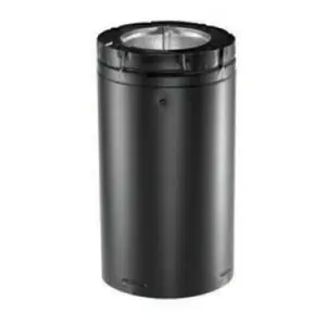 Duravent 4" X 6 5/8" Directvent Pro 12" Black Pipe Length - 46dva-12b, 810001286
