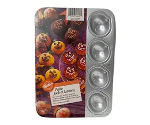 Vintage Wilton Petite Jack-O-Lantern Mini Pan Vintage – 12 Cavity Halloween Baking Mold (#2105-8462)