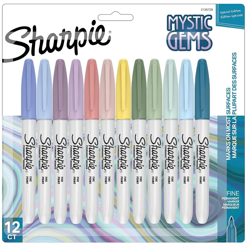 Sharpie Mystic Gems Fine Point Permanent Marker 12/Pkg-