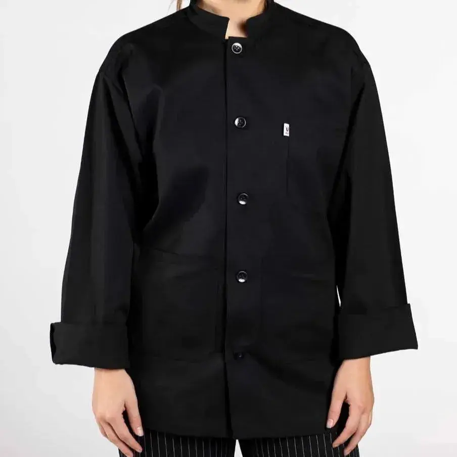 Single-Breasted Server Coat 5 Buttons 2 PK Workwear Clothing Cotton Menswear