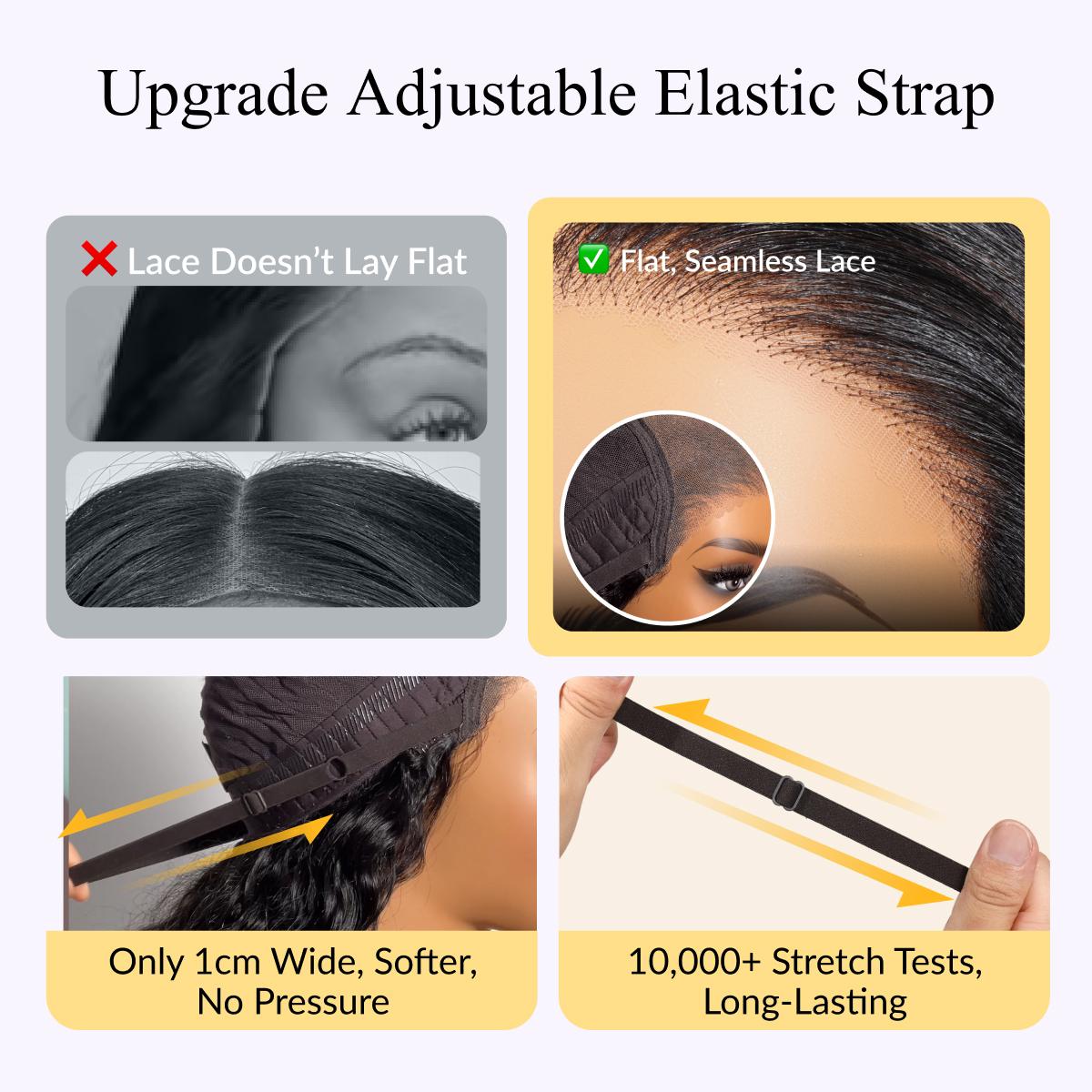 Sunber Bob Wig 7x5 Pre-Cut Frontal Lace Wigs Human Hair Glueless Wigs Short Straight Bob Wigs Pre Plucked Pre Cut Lace Bleached Konts 150% Density