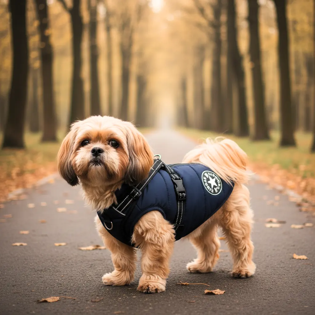 Waterproof Dog Jacket With Harness: Small–Medium Breed Fit Waterproof Dog Jacket With Harness: Small–Medium Breed Fit