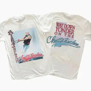 Vintage 1992 Alan Jackson Chattahoochee Tour 2 Side T-Shirt , Unisex Cotton Graphic Tee, Unisex Cotton Graphic Shirt , Trendy Regular Workout T-shirt, Summer Cotton