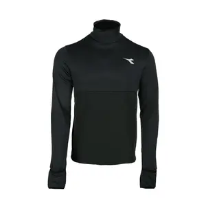 diadora Mens Wb Winter Protection Turtleneck Shirt Casual Tops Casual - Black